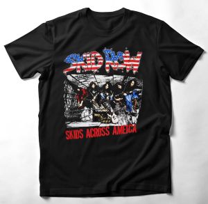 Kaos Pria Wanita Distro T-shirt dewasa Vintage cewek cowok SKIDROW 24s tebal
