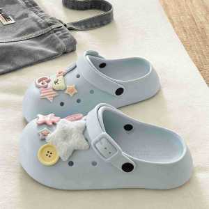 [Free Shipping] Summer EVA Clogs For Women Stylish And Sweet Lightweight And Comfortable With A Closed-Toe Design