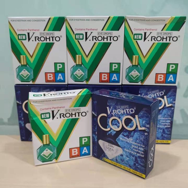 Nho Mat V.Rohto Eyedrops For Eyestrain And Congestion Rohto Eye Drop ...