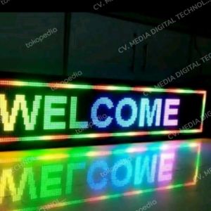 Huruf Berjalan Running Text Raning Teks WiFi RGB Full Color 1 Sisi