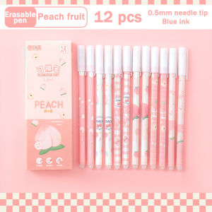 12Pcs/set Erasable Gel Pen Full Needle Tube 0.5m Exquisite Cartoon Student Magic Eraser
