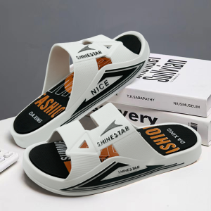 【Anti-build and breathable】slippers for men Non-slip and moisture-resistant Flat bottom and comfortable slippers