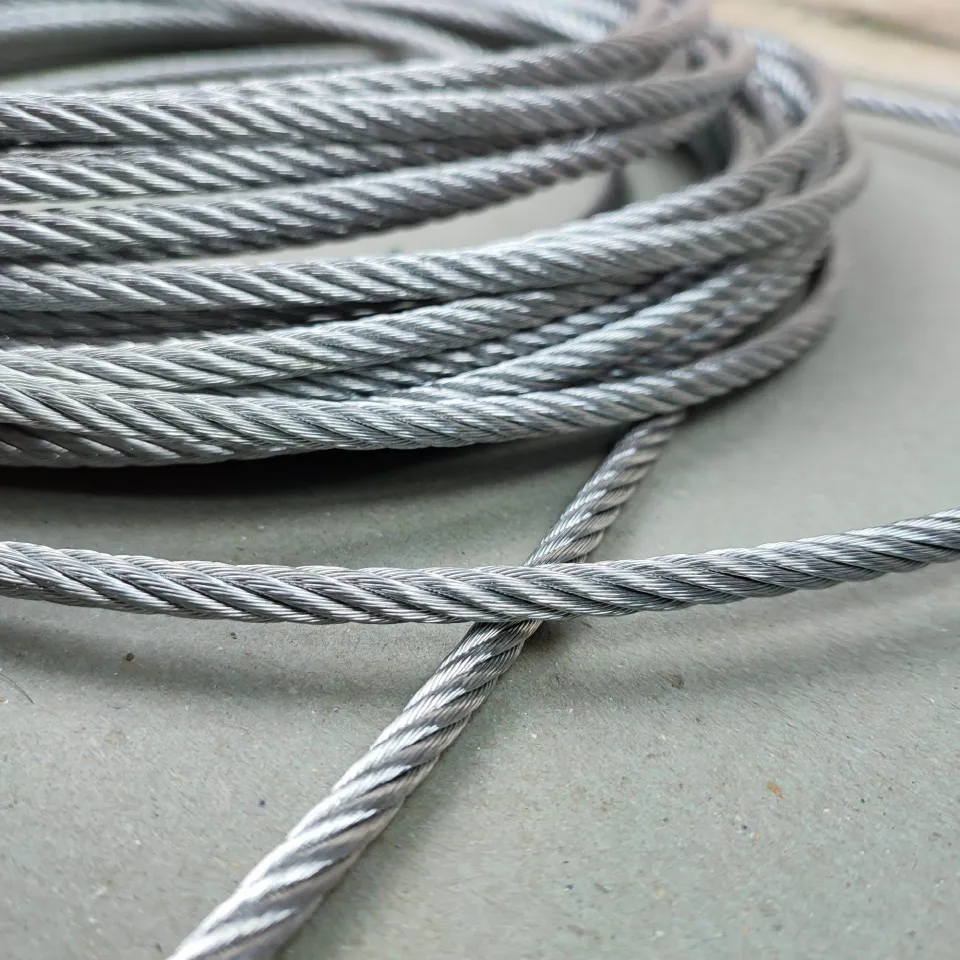 Kawat seling baja mm galvanis wire rope tali Tali Baja Untuk