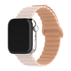 Applicable iwatchS10 Apple Watch band two-tone silicone magnetic loop clasp applewatchS9 Watch band