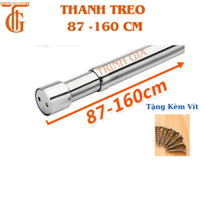 Thanh Treo Đa Năng Inox Cao Cấp Thanh Treo Quần Áo Không Cần Khoan Lỗ