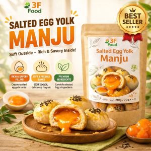 [BUY 10 FREE 10] Premium Salted Egg Yolk Manju Cake 100G – Soft Sweet & Salty Melt-in-Mouth Pastry
