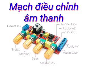 Combo trọn bộ Bo Mạch Master điều chỉnh âm thanh Treble Mid Bass IC5532 chất lượng hàng đầu tiệm cận hi-end