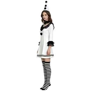 Soul-Stealing Clown cos Harley Quinn lace dress cosplay Halloween Costume Party Role Play