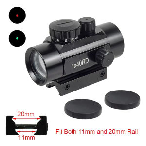 【Shipping From Philippines/COD】100% Original Tactical 1x40 Tactical Scope Red Green Dot Sight Scope for 11/20mm Mount Collimator Sight