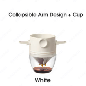 ODOROKU Stainless Steel Portable & Reusable Coffee Filter Drip Pour Over Coffee Maker 1-2 Cup Reusable Cone Coffee Dripper Filter for Home Office Travel