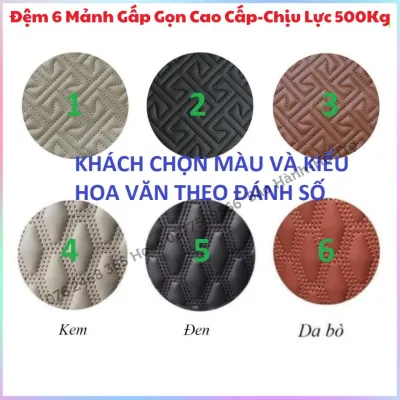 Đệm Nằm Sau Xe Hơi 6 Mảnh Gấp Gọn Cứng Cáp Bền Bỉ Bảo Hành 12 Tháng