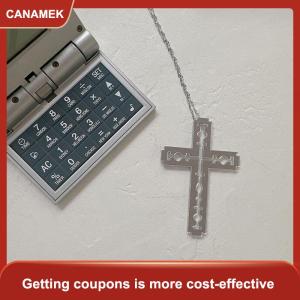 【CANAMEK 】 Y2K Cross Blade Acrylic Pendant Necklace For Women Men Harajuku Clavicle Chain Aesthetic Jewelry