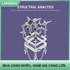 【LAKEBAO】 Bốn Sao Zircon Tua Chuỗi Trâm Corsage Pha Lê Pin Quần Áo Phụ Kiện Quà Tặng Khăn Choàng Clip Cho Phụ Nữ Cô Gái