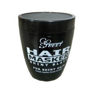 GO STREET Hair Masker Shiny Black / Masker Rambut Hair Treatment Kemasan 500 Gram