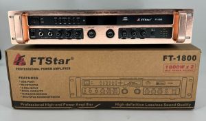 Original FT STAR Professional High-end Power Ampilfier With FM/USB/SD/BT Player - 1800Watts PMPO/FT-1800