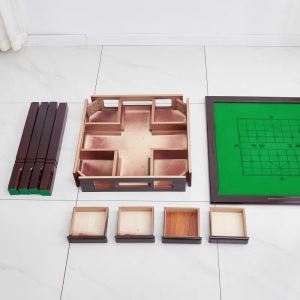 Foldable Mahjong Table Portable Table Portable Mahjong Table Desk Dual-Use Chess and Card Table Bar Movable Mahjong Table Wood Foldable For Fun