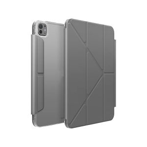 [ iPad Pro 11" / Pro 13" 2024 M4 ] UNIQ Camden Click - Y-Fold Functionality with Stylus Holder - Rhino Grey