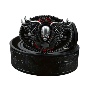 Gothic dải thắt eo cánh sọ Khóa Dây chuyền kiểu Punk Cowgirl vành đai cho phụ nữ proms bữa tiệc Câu lạc bộ cho quần jean Dresses