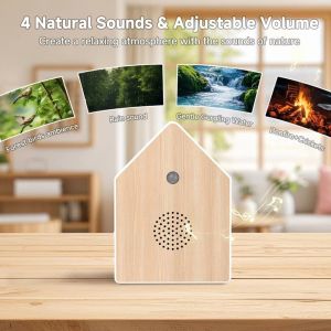 FLYING Motion Sensor Bird Sound Music Box Lightweight Realistic Bird Chirping Sound Bird Chirping Sound Box  Portable Bird Singing Machine Home