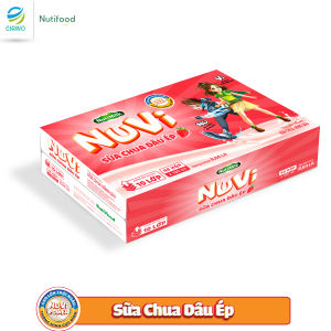(Có Thẻ Đổi Quà) Thùng 48 hộp NuVi Thức uống Sữa Tươi Lúa Mạch Vị Cacao/ Sữa Chua Dâu/ Sữa Trái Cây Cam/ Sữa tươi Trái Cây Nho Hộp 110/ 180ml - NUTIFOOD - YOOSOO