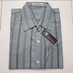 [HCM] Áo Sơ Mi Nam Trung Niên Kẻ Sọc Tay Ngắn Vải Lụa Xô Cao Cấp Siêu Mát From Rộng Rãi Thoải Mái SUNMEN Size Từ 50-90kg