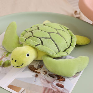 FCJOJO CASTLE 30/45/60/80cm Lovely Tortoise Plush Toy Kawaii Stuffed Soft Sea Turtle Pillow Animal Doll Sofa Back Cushion Gifts for Children Girl