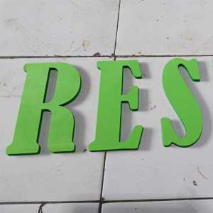 Huruf Timbul Bahan Busa Ati Tinggi 20cm