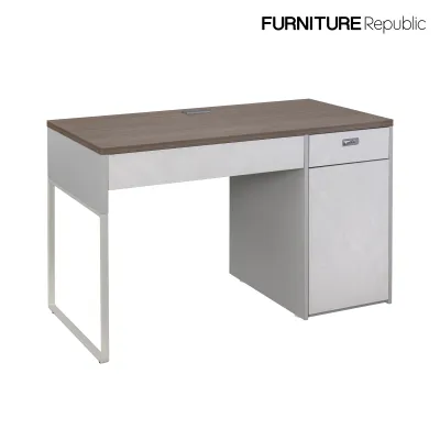 Furniture Republic Office Table Light Walnut and Gray 401212