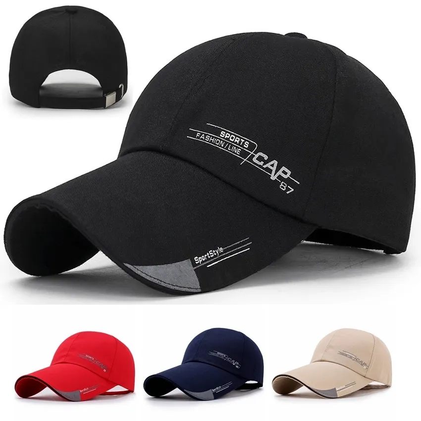 Dry Waterproof Sport Peaked Cap Sun Hat Baseball Caps Women Men