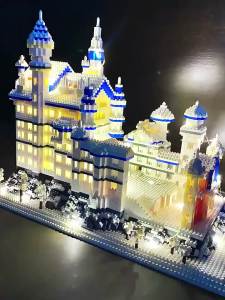 🚀🚀🚀บ้านตุ๊กตาปราสาทสวอนเลค บ้านเลโก้ ปราสาท บ้าน DIY ของเล่นของขวัญ ปราสาทสวอนเลค บล็อกตัวต่อขนาดใหญ่ สำหรับผู้ใหญ่และเด็ก เข้ากันได้ เลโก้ปราสาท เลโก้บ้าน เลโก้ตัวใหญ่