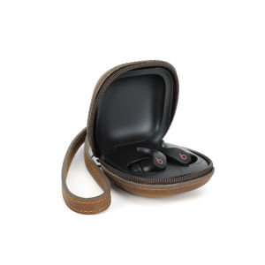 Genuine Leather Earphone Case For Beat Fit Pro Charging Box Shell Wireless Earbuds Case