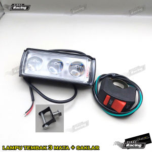 Lampu tembak LED Laser SQL 3 MATA transformer 3 mata SQL 3 mata lensa putih kuning