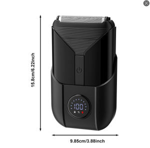 AE Reciprocating electric shaver fully washable high-end digital display beard trimmer portable for home use mens shaving tool