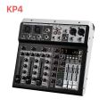 Profesional Audio Mixer KP4  Sound System  4 Channel With Bluetooth DJ Audio Sound Mixer / BlessS. 
