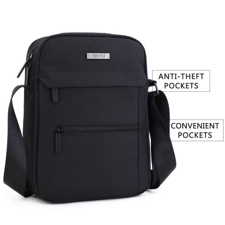Multifunction Shoulder Chest Pack Anti Theft Crossbody Handbag Password  Lock Waterproof USB Port Oxford Cloth Male Travel Purse
