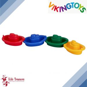 Viking Toys Mini Tugboats 10cm  V1097 - Assorted Colors Set of 4
