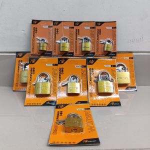 1 lusin gembok kuning 20mm gembok tas 1box 12pcs gembok kuning 20mm WILMER