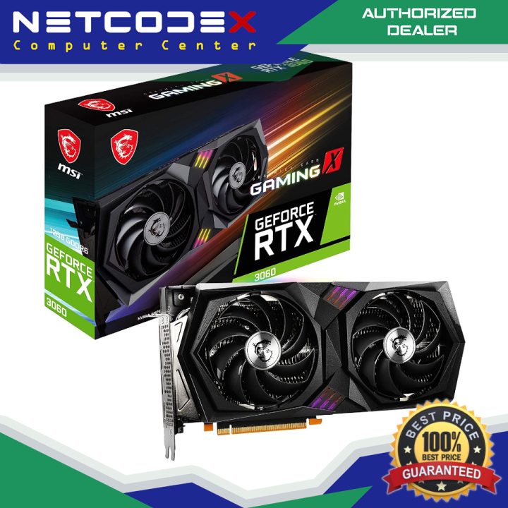 MSI Gaming GeForce RTX 3060 12GB 15 Gbps GDRR6 192-Bit HDMI/DP PCIe 4  Twin-Frozr Torx Fan Ampere RGB OC Graphics Card (RTX 3060 Gaming X 12G) |  Lazada PH