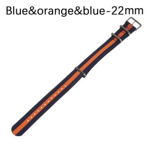 INVADER 18 20 22 mm Fashion Women Man Adjustable Nylon Weaving Bracelet Watch Strap Replacement Loop Watchband