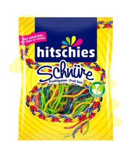 ็Hitschies Schniure เยลลี่เชือกรสผลไม้ 125 g EXP 12/2026