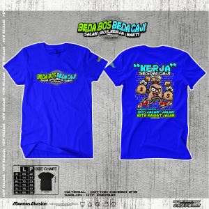 Kaos BEDA BOS BEDA GAJI (Kerja Sesuai Gaji) / Kaos Kata Kata / Kaos Kekinian / Kaos Viral / Kaos Distro Premium / Kaos Pekerja Keras / Kaos Profesi Keren / Kaos Pria Wanita / Kaos Cotton Combed 24s