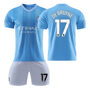 <906>24 แมนเชสเตอร์ซิตี้บ้านบลูฮาร์แลนด์ 9 จำนวน 47 No. Jersey Set เด็กผู้ใหญ่กลุ่มซื้อหมายเลขพิมพ์เสื้อฟุตบอล