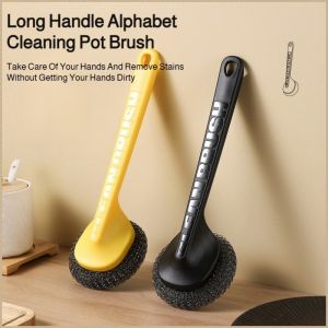 Cleaning Brush Replaceable Pot Brush Multi-functional Cleaning Removable Brush Head Portable