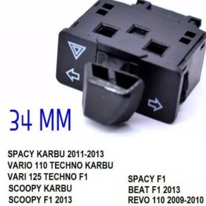 Saklar Tombol Hazard + Sein Saklar Hazard Trapesium U/ Supra Beat Vario Scoopy