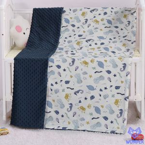 ผ้าห่มเด็ก มิ้งดอท คอตตอน ขนาด 75x110 75x100 ซม. เนื้อผ้านุ่ม สำหรับเด็กแรกขึ้นไป ของใช้เด็ก ของใช้เด็กอ่อน baby newborn เด็กทารกOK131