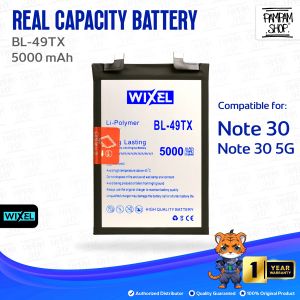WIXEL Baterai BL-49TX Infinix Note 30 X6833 / Note 30 5G X6711 Double Power Real Capacity Dual Batre Batrai Battery Original Ori BL49TX