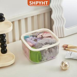 [COD] SHPYHT SPORTS Press Type Desktop Trash Convenient Plastic Transparent Storage Box Desk Organizer Office Supplies