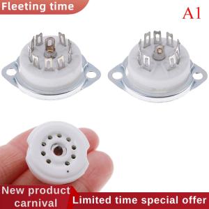 Fleeting time 1Pc chassis mount 9pin tube socket for EL84 ECC82 6922 12AX7