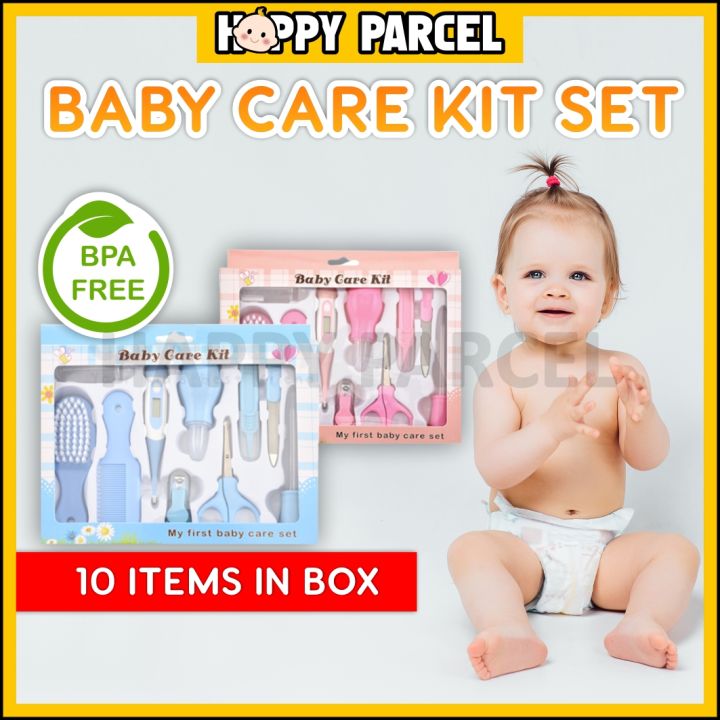 10 in 1 Baby Care Kit Set Baby Grooming Set Nasal Aspirator Baby Nail Trimmer Baby Newborn Baby