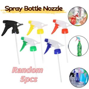 5pcs Plastic Spray Bottle Nozzles Universal Leak Proof Water Bottle Spray Nozzles Replacement Head